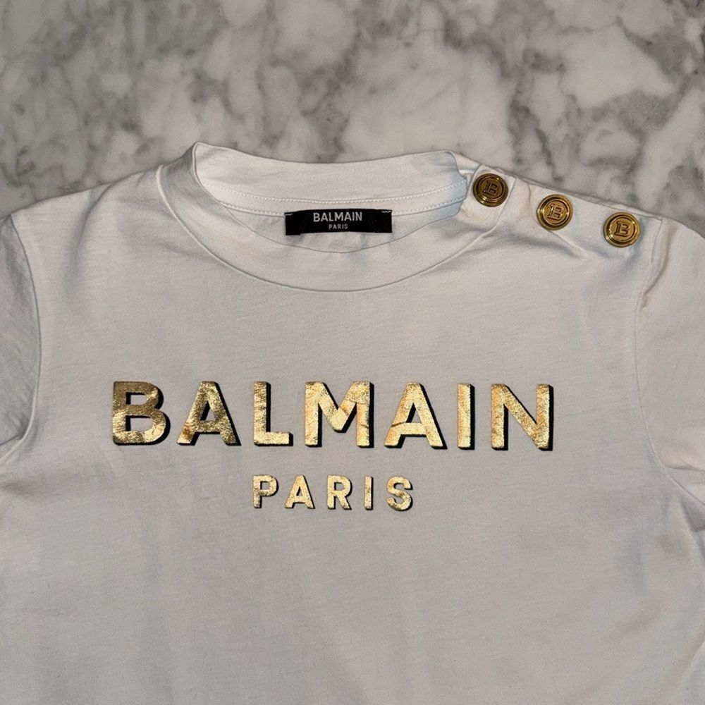 BALMAIN LOGO PRINTED CREWNECK 4Y - Picture 3 of 8